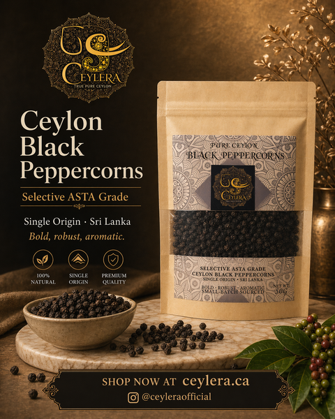 Ceylera Signature Select black peppercorns ā export grade Sri Lankan pepper