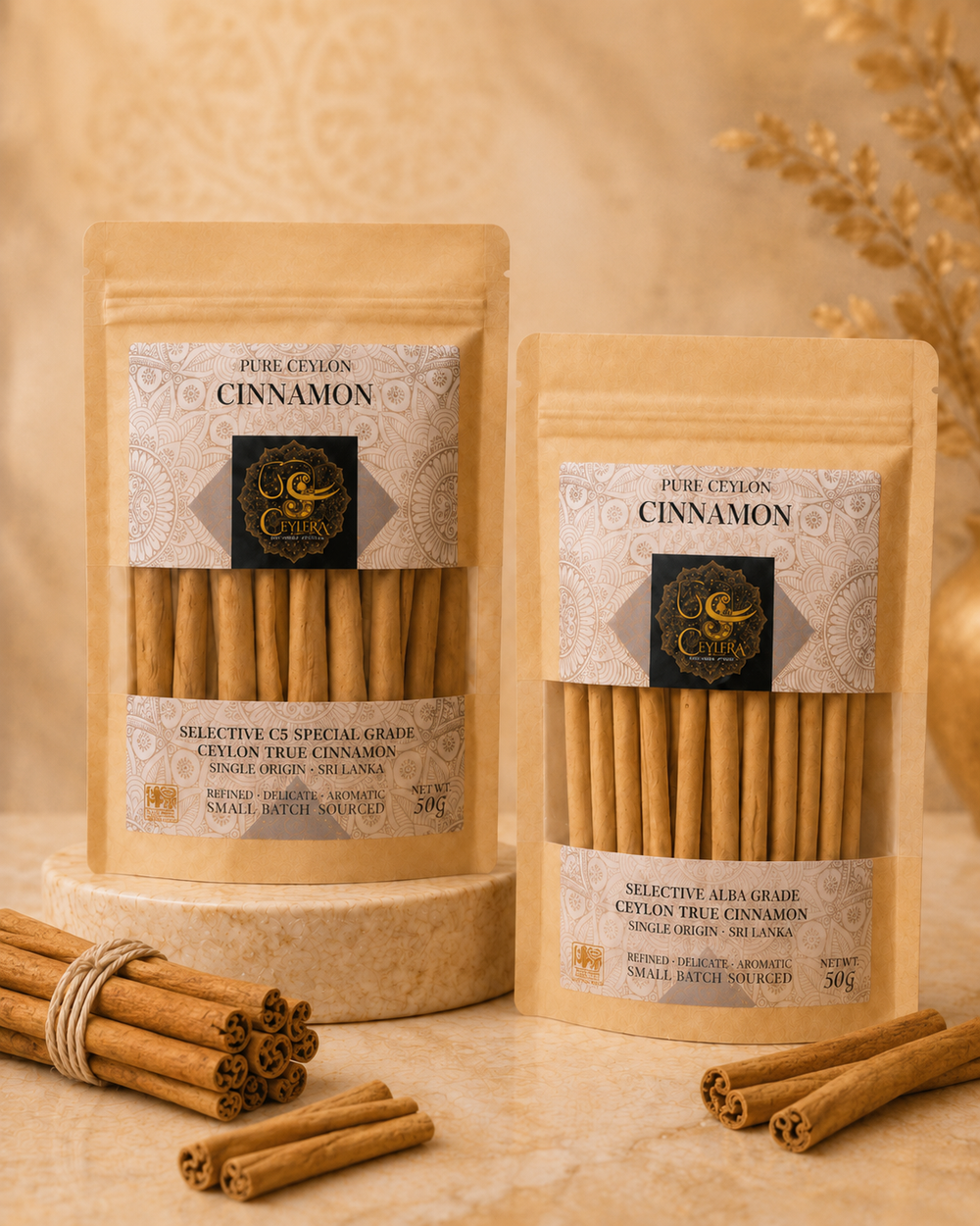Premium Ceylon cinnamon — Ceylera Reserve and Rare Reserve collection
